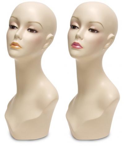 mannequin head for wigs display (tête de mannequin pour afficher les perruques)