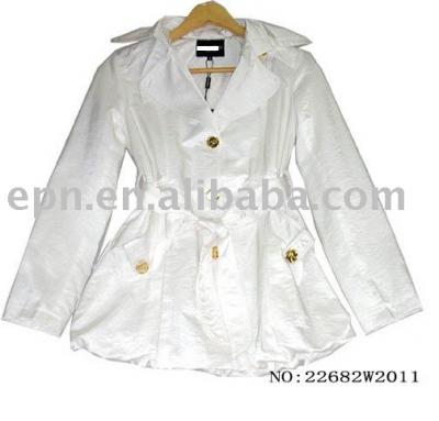 Top Quality Ladies` Coats, White Coat (Top Quality Ladies` Coats, White Coat)