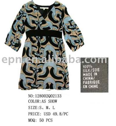 Ladies` Branded Silk dress (Ladies` Branded Silk dress)