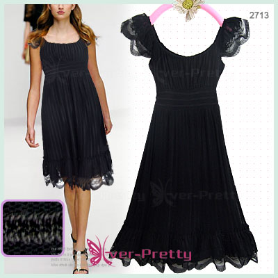 Stunning Black Victorian Dress Hf-02713 (Stunning Black Victorian Dress Hf-02713)