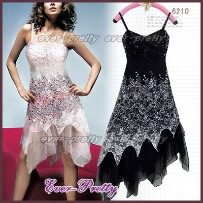 Black %26 White Lace Cocktail Dress Xw-06210 (Black% 26 White Lace robe de cocktail Xw-06210)