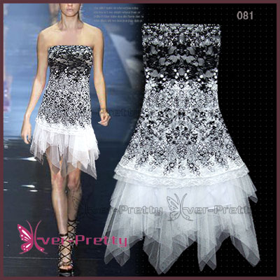 Sexy Strapless Lace Cocktail Dress Xw-00081 (Sexy bretelles en dentelle robe de cocktail Xw-00081)