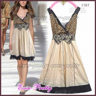 New Sexy Leopard Print Beige Dress 7d-01767 (New Sexy Leopard Print Beige Dress 7d-01767)