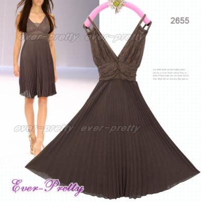 Brown Sexy% 26 Chic Bare Back Ruched Dress Hf-02655 (Brown Sexy% 26 Chic Bare Back Ruched Dress Hf-02655)