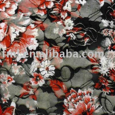 Jacquard lace with printed with width 150cm (Jacquard lace with printed with width 150cm)