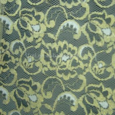 Jacquard Lace with Gold Thread, with Width 1.5m