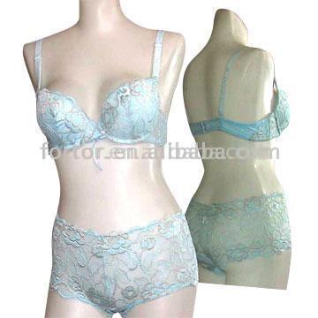 Elastic Lace Underwear Set (Elastic Lace Lingerie Set)