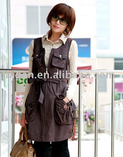 ladies` fashionable dress for spring/autumn wear (Mesdames `habit à la mode pour le printemps / usure automne)