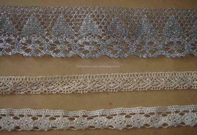 Cluny Lace with Lurex thread (Dentelle de Cluny avec fil Lurex)