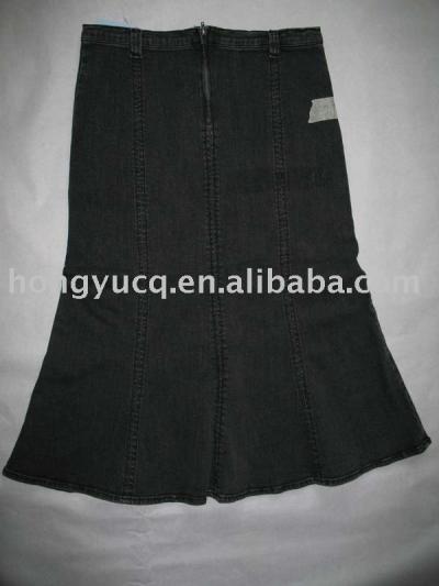 Ladies` Jeans skirt (Ladies `jupe Jeans)