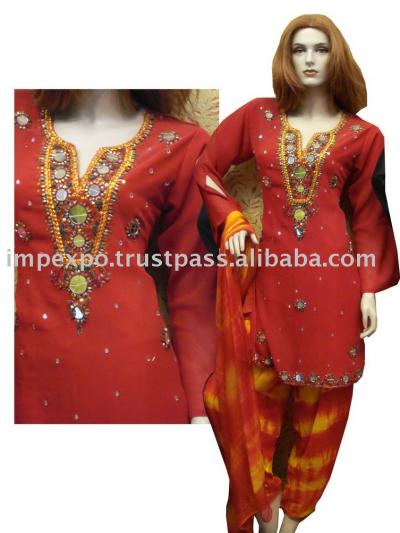 Ladies `Shalwar Kameez (Mirror Work) (Ladies `Shalwar Kameez (Mirror Work))