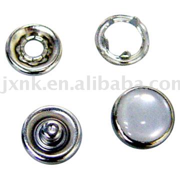 five prong snap button with pearl cap (fünf Zinken Snap-Taste mit Perlmutt-Kappe)