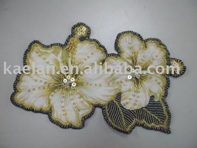 (75001)Flower hand sew plastic crystal ((75001) Цветы стороны шить пластический кристалл)