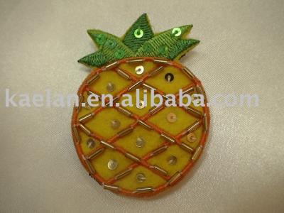 (75018) Ananas Hand-sew Kunststoff Kristall Abzeichen ((75018) Ananas Hand-sew Kunststoff Kristall Abzeichen)