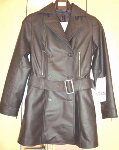 leather long coat (leather long coat)