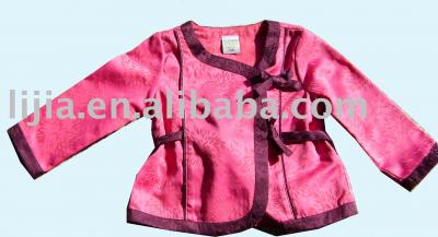 100% print silk baby`s Chinese styles of blouse (100% напечатать шелковые малыша китайском стиле блузка)