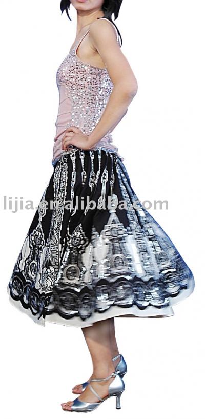 Lady`s fashion skirt with all top sewing beads and sequins (Женская мода юбка со всеми Top бисером и блестками швейных)