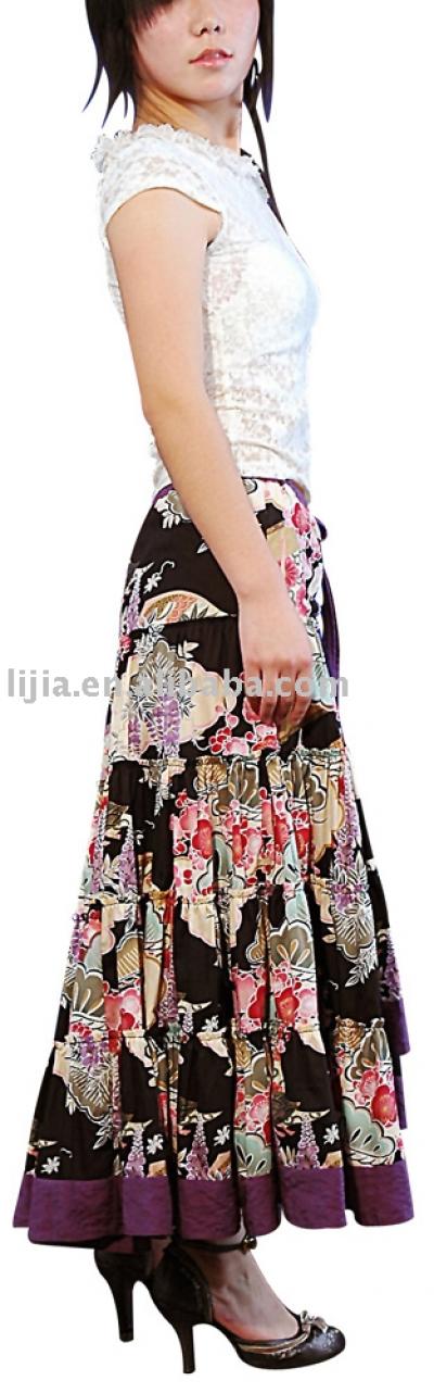 100% Cotton Long skirt (100% хлопок длинную юбку)