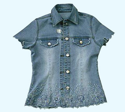 women`s jean shirt (women`s jean shirt)