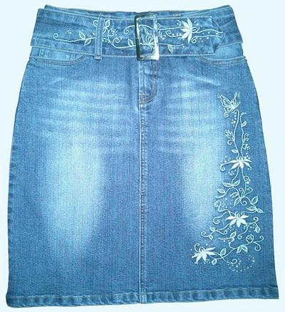 women`s jean skirts