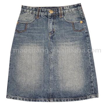 Ladies` Jean Skirt