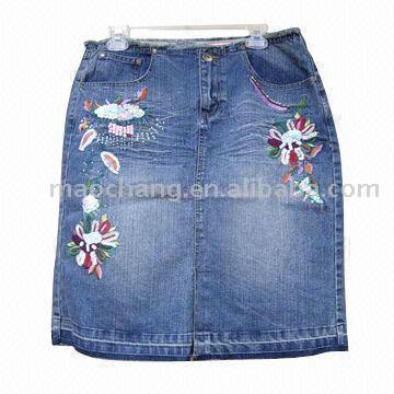 MC587SKW jean skirt