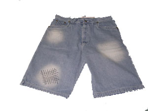 Men`s Woven Short Jeans (Men `s Woven Short Jeans)