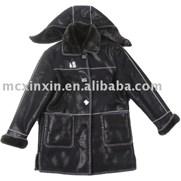 Artificial fur skin coat AA-601 (Искусственный мех кожи пальто AA-601)