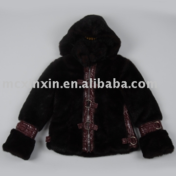 Artificial shearling coat (Искусственный барашек после первой стрижки пальто)