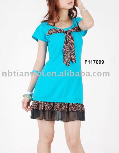 ladies` knitted dress (ladies` knitted dress)