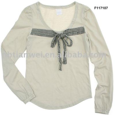 ladies` knitted t-shirt (ladies` knitted t-shirt)