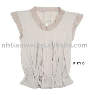 ladies` woven tops (Mesdames `tops tissés)