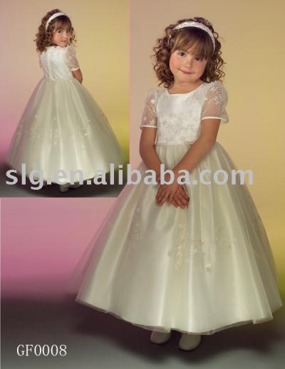 GF0008 flower girls dress (GF0008 цветок девочки платья)