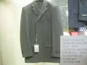 man`s suit