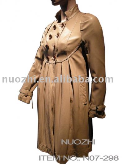 Fashion leather dust coat (Моды кожей слой пыли)