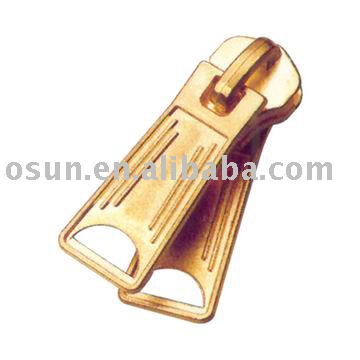 Zipper slider with double pulls (Curseur de fermeture éclair avec double tire)