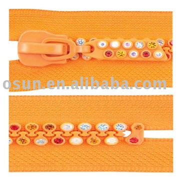 Rhinestone zipper (Rhinestone zipper)