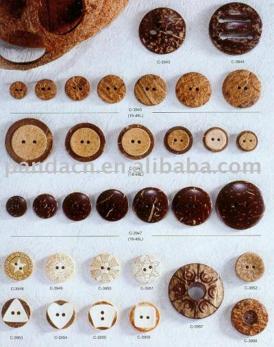 coconut shell button (кокосового кнопки оболочка)