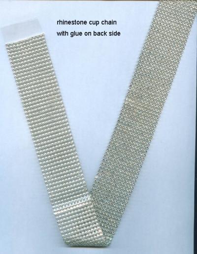 rhinestone cup chain with glue (Rhinestone Кубок цепь с клеем)