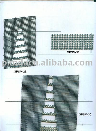 rhinestone mesh (strass à mailles)