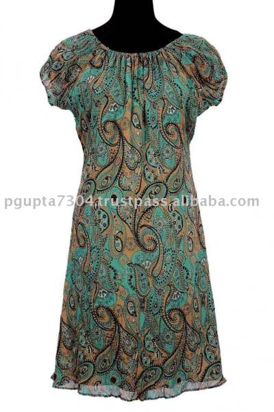 Chiffon Printed Dress (Chiffon Printed Dress)