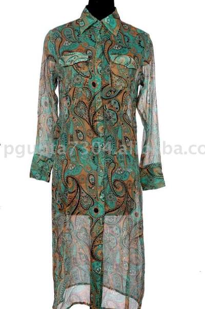 Chiffon Shirt Dress (Chiffon Shirt Dress)