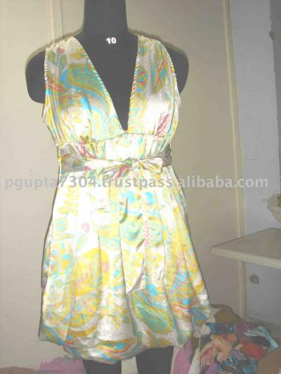 Satin Scarf Dress (Satin Scarf Dress)