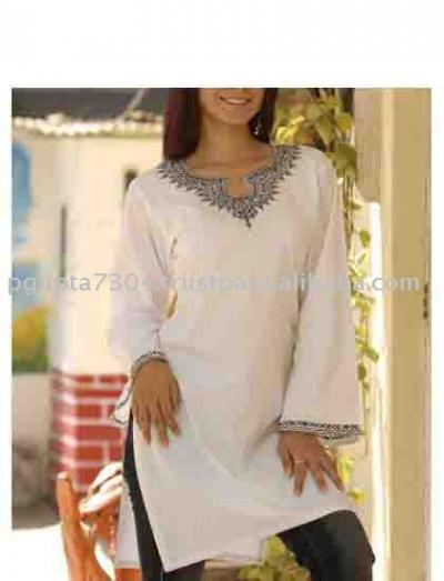 Cotton Embroidered Kurti (Coton brodé Kurti)