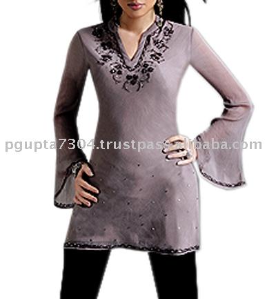 Chiffon Embroidered Kurtis (Chiffon bestickt Kurtis)