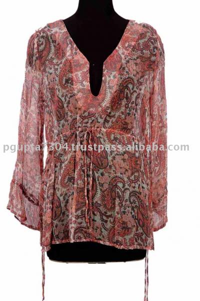 Chiffon Paisley Printed Kaftan (Chiffon Paisley Printed Kaftan)