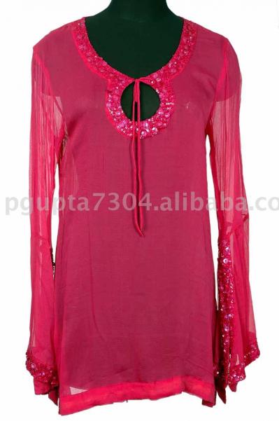 Chiffon Embroidered Kaftan (Chiffon bestickt Kaftan)