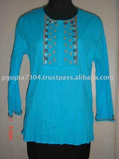 Cotton Embroidered Kurti (Хлопок Вышитая Курти)