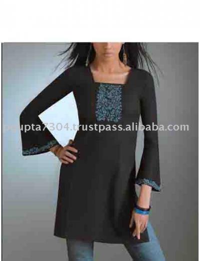 Cotton Embroidered Kurti (Cotton Embroidered Kurti)