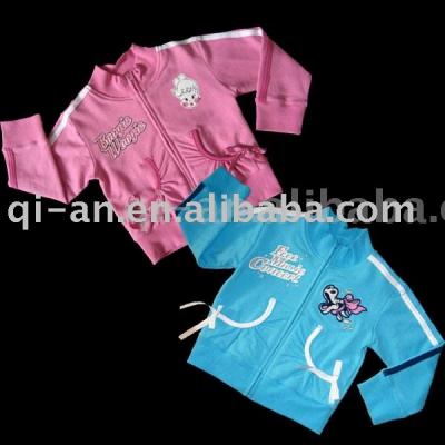 Girl`s Elasthane French Terry Jacket (Girl `s Elasthane français Terry Jacket)